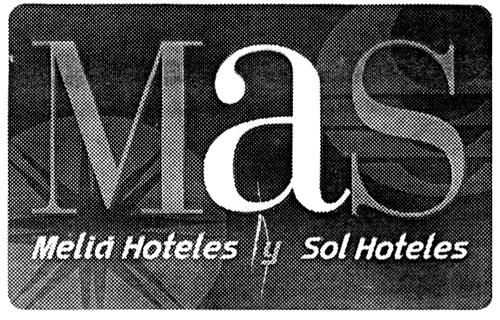 MAS/MELIÁ HOTELES Y SOL HOTELES & Design trademark