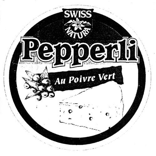 SWISS NATURA PEPPERLI - AU POIVRE VERT (DESIGN) trademark