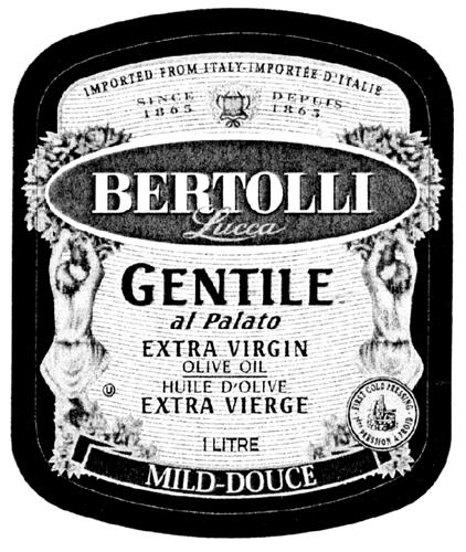 BERTOLLI LUCCA GENTILE AL PALATO MILD & Design trademark