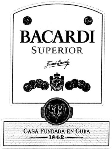 BACARDI Label Design trademark