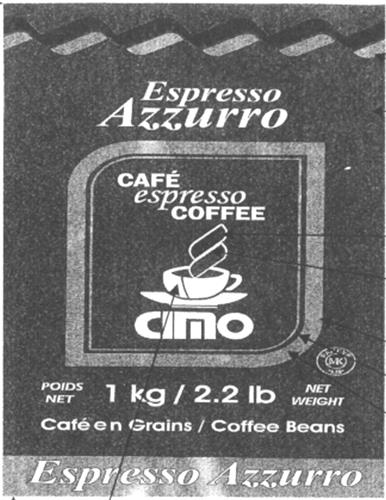 ESPRESSO AZZURRO & DESSIN trademark