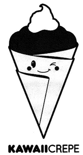 kawaii crepe & ice cream cone & design trademark