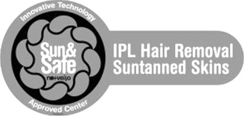 SUN & SAFE IPL HAIR REMOVAL SUNTANNED SKINS & Design trademark