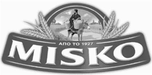 ANO TO 1927 MISKO & Color Design trademark