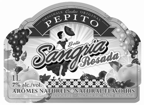 PEPITO BELLA SANGRIA ROSADA & DESSIN trademark