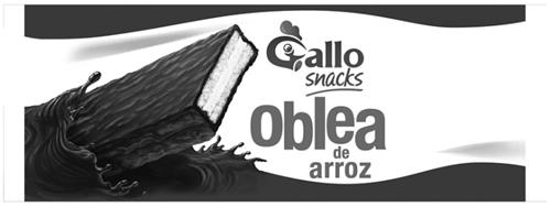 GALLO SNACKS OBLEA DE ARROZ & Design trademark