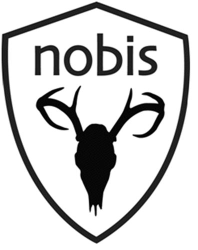 NOBIS & Skull in Shield Design trademark