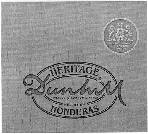 HERITAGE DUNHILL HONDURAS DUNHILL TOBACCO OF LONDON LIMITED & DESIGN trademark