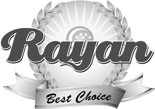 RAYAN BEST CHOICE LOGO WITH LAUREL CROWN, CRESCENT, STARS, RAYS & BANDEROLE trademark