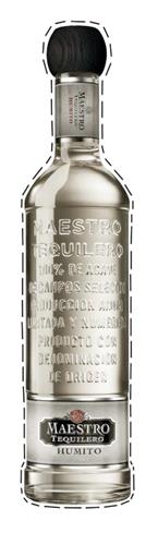 MAESTRO TEQUILERO HUMITO AND LABEL DESIGN as applied to bottle (COLOR) trademark