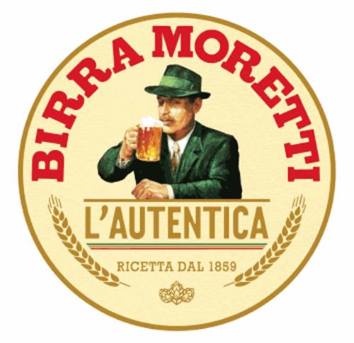 BIRRA MORETTI L'AUTENTICA RICETTA DAL 1859 & coulor device trademark