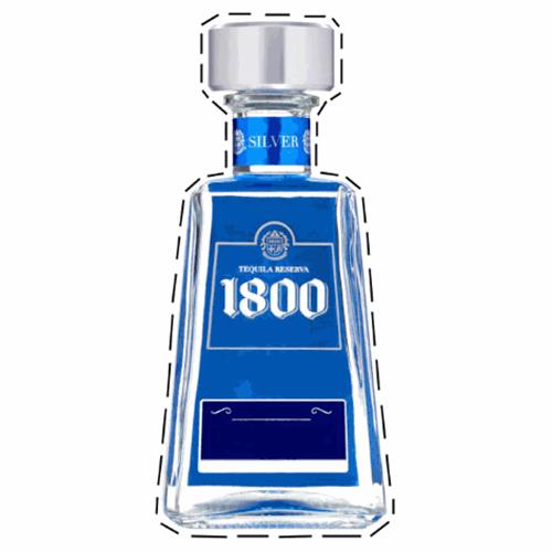 1800 BOTTLE (SILVER 2016) Design (COLOR) trademark