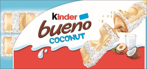 KINDER BUENO COCONUT  and device trademark