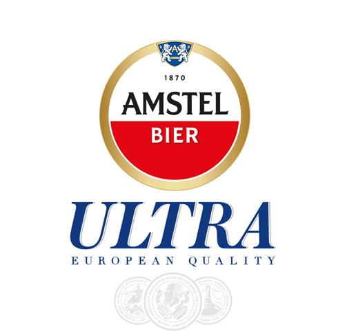 AMSTEL BIER ULTRA EUROPEAN QUALITY & Device trademark