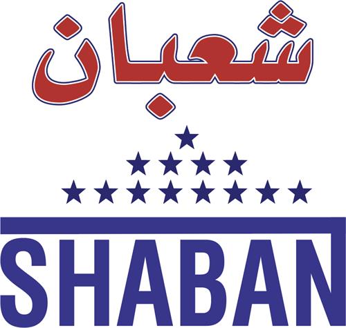 SHABAN in Latin & Arabic Characters & design trademark