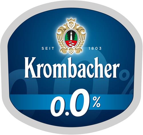 Krombacher 0,0% & Design trademark