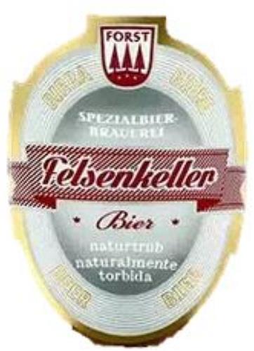 FORST Spezialbier Brauerei Felsenkeller Bier Naturtrub Naturalmente torbida. trademark