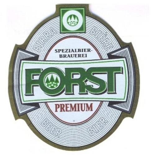 FORST SPEZIALBIER BRAUEREI PREMIUM BIRRA BIÈRE BIER BEER trademark