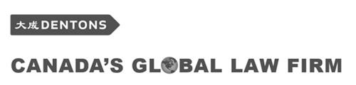 DENTONS CANADA'S GLOBAL LAW FIRM and Globe Design
 trademark