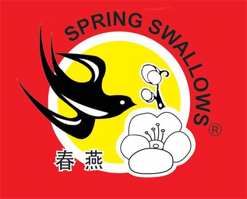 Spring Swallows and bird and flower design trademark