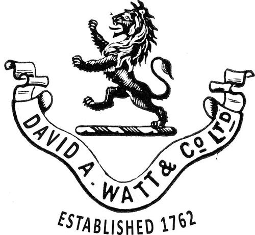 DAVID A. WATT & CO LTD ESTABLISHED 1762 trademark