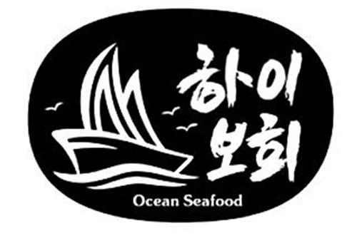 Ocean Seafood Boat and Design trademark