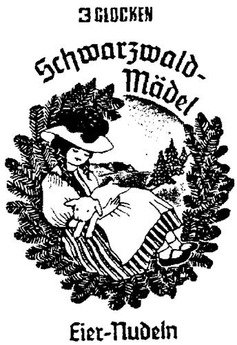 SCHWARZWALD-MADEL 3 GLOCKEN EIER-NUDELN & DESIGN trademark