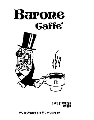 BARONE CAFFE' & DESIGN trademark