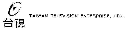 TAIWAN TELEVISION ENTERPRISE, LTD. (& DESIGN) trademark