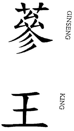 GINSENG KING & DESIGN trademark